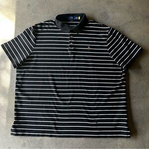 Polo by Ralph Lauren Black and White Striped Polo Shirt